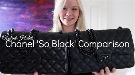 chanel so black calfskin|chanel calfskin vs lambskin.